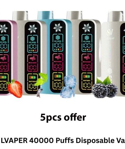 1 Deal Buy Any 5pcs Silvaper 40000puffs in 250AED