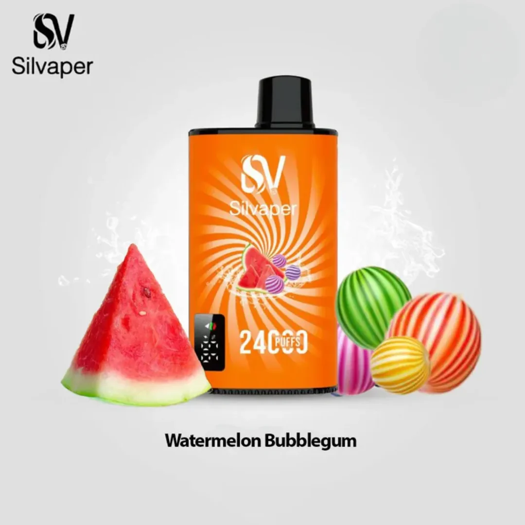 WatermelonBubblegum-Silvaper24000PuffsDisposableVape2_NicotineinDubai_UAE