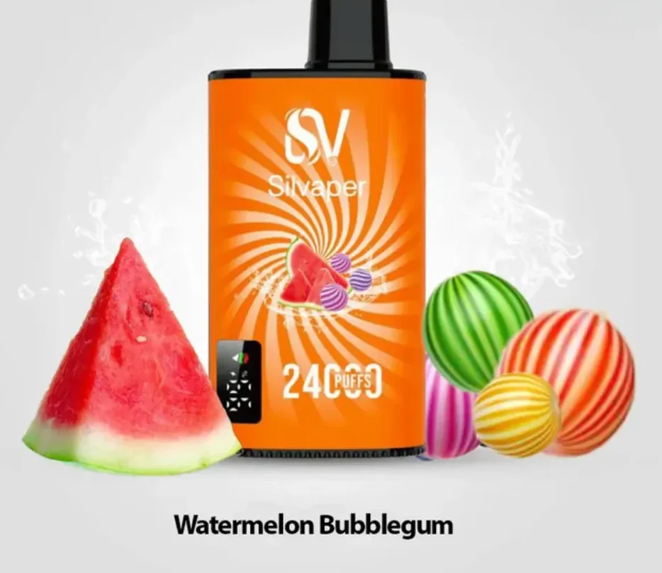 WatermelonBubblegum-Silvaper24000PuffsDisposableVape2_NicotineinDubai_UAE