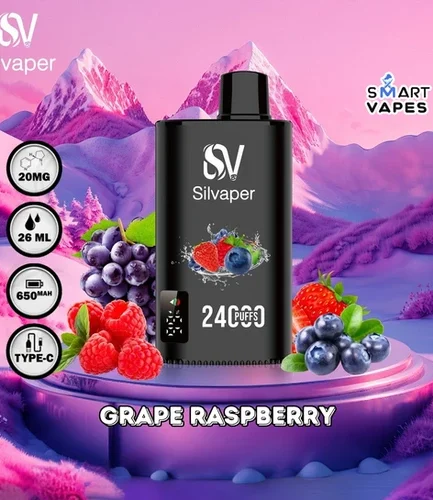 SILVAPER Grape Raspberry 24000Puffs 20MG